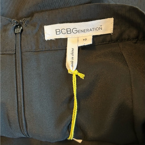 NEW BCBGENERATION BLACK TIERED FLIRTY SOFTGIRL TWEE MINI BALLETCORE SKIRT Sz 10. - Picture 9 of 13